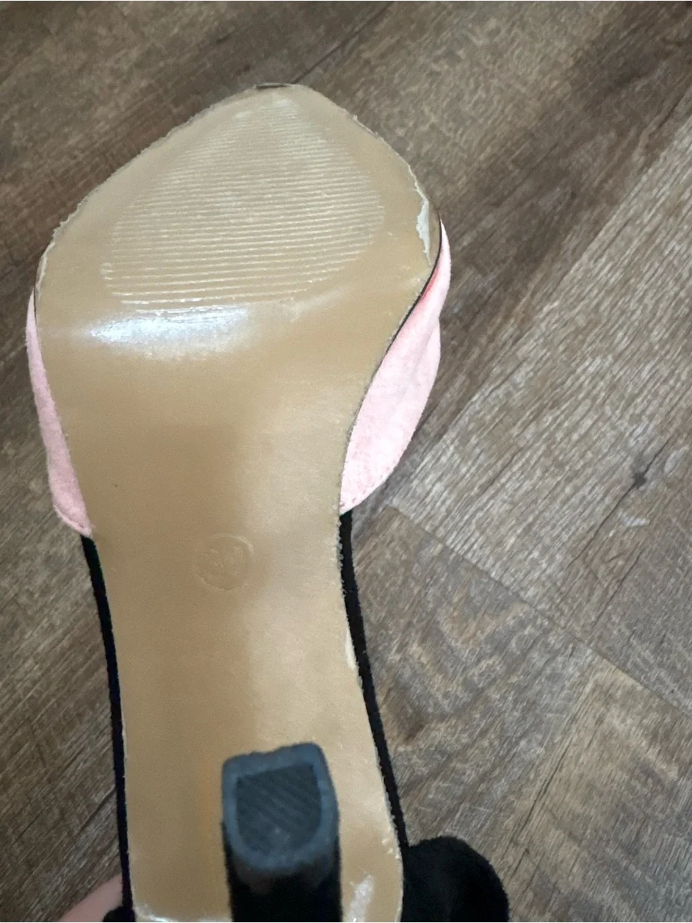 Women's Pink Pointed-Toe Ankle Strap Flats
